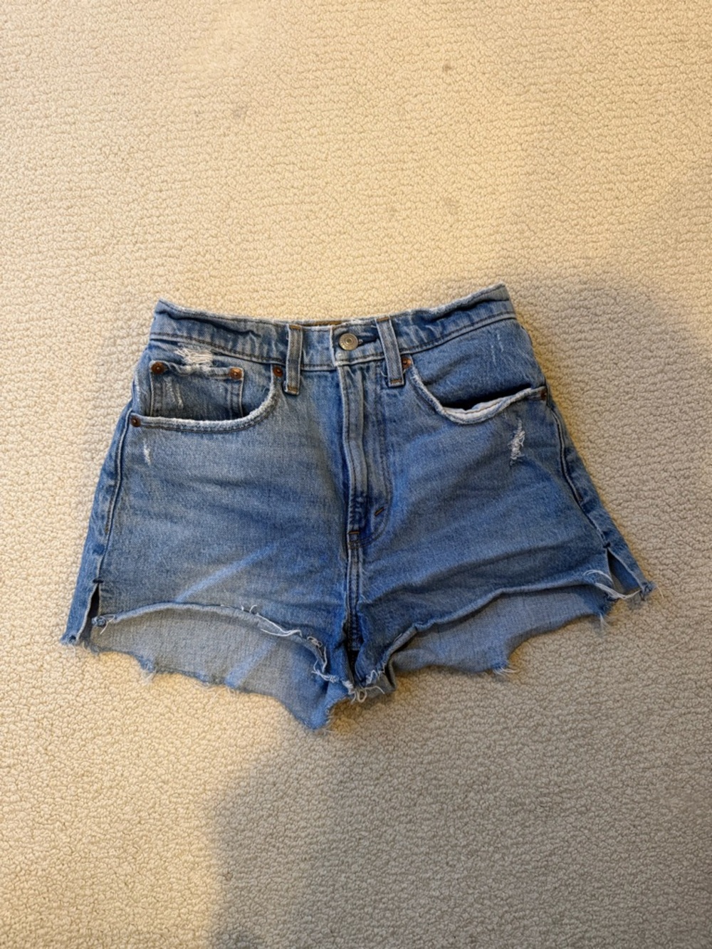 Abercrombie Women's Blue Denim Shorts